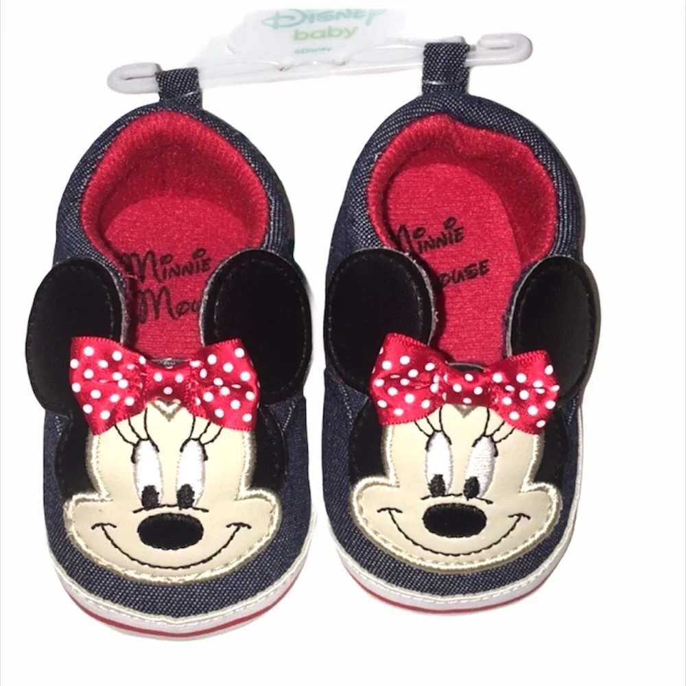 Minnie Mouse Baby Sneakers, Blue, 6-9 Months